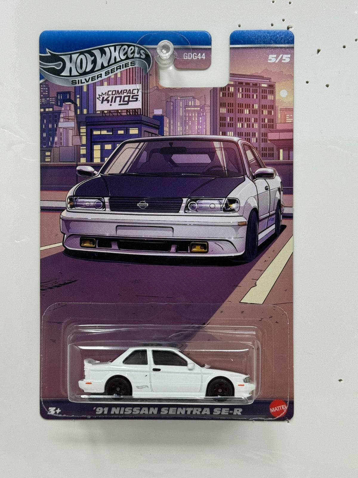 Hot Wheels Silver Series Compact Kings 1991 Nissan Sentra SE-R 1:64 Diecast