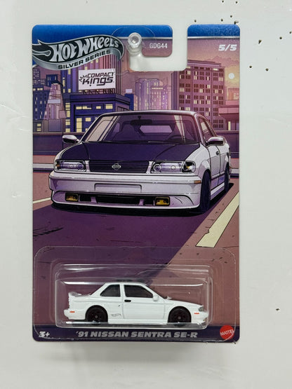 Hot Wheels Silver Series Compact Kings 1991 Nissan Sentra SE-R 1:64 Diecast