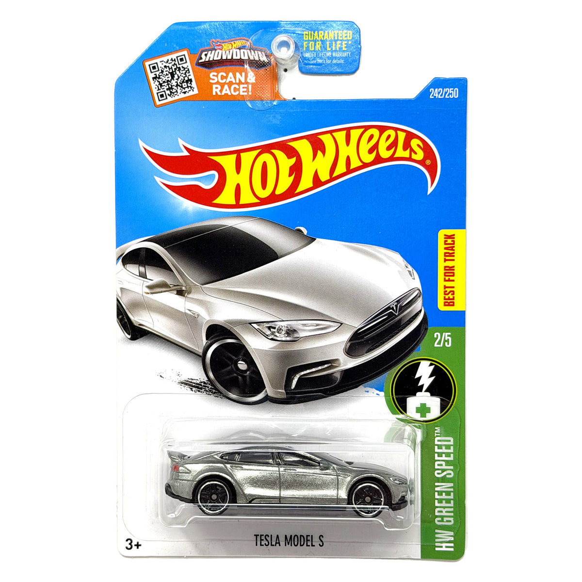 Hot Wheels ZAMAC HW Green Speed Tesla Model S 1:64 Diecast