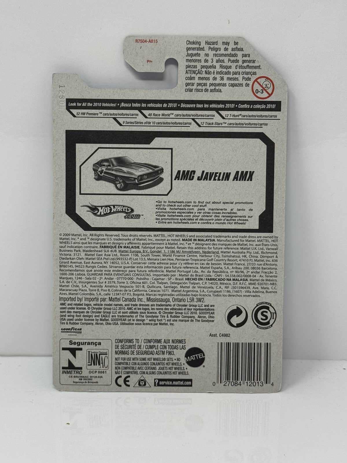 Hot Wheels Muscle Mania AMC Javelin AMX 1:64 Diecast Blue
