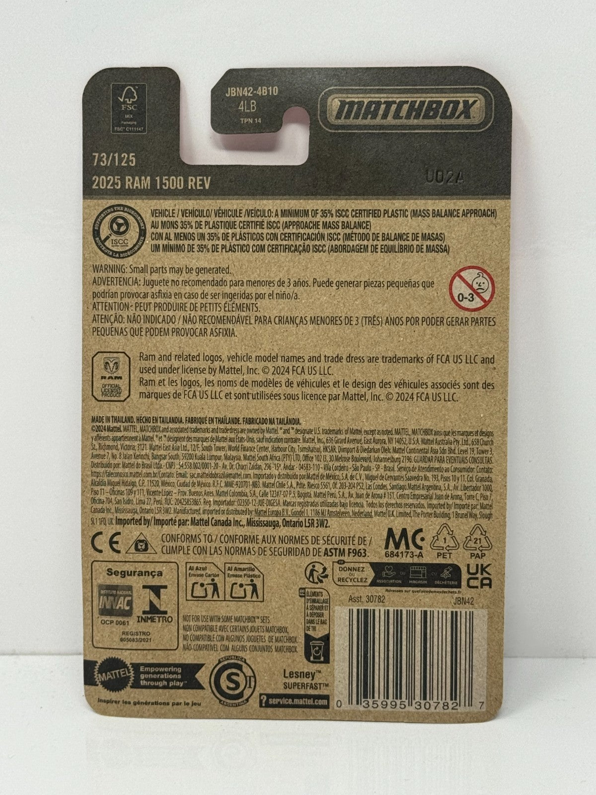 Matchbox 2025 Dodge Ram 1500 REV 1:64 Diecast