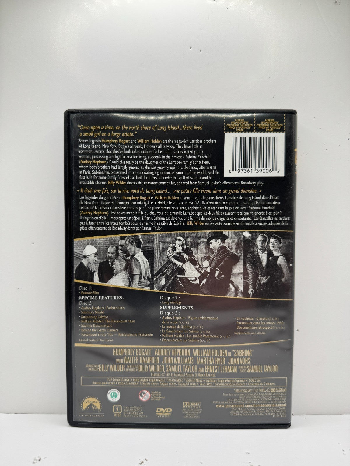 Sabrina (DVD) Audrey Hepburn Romance