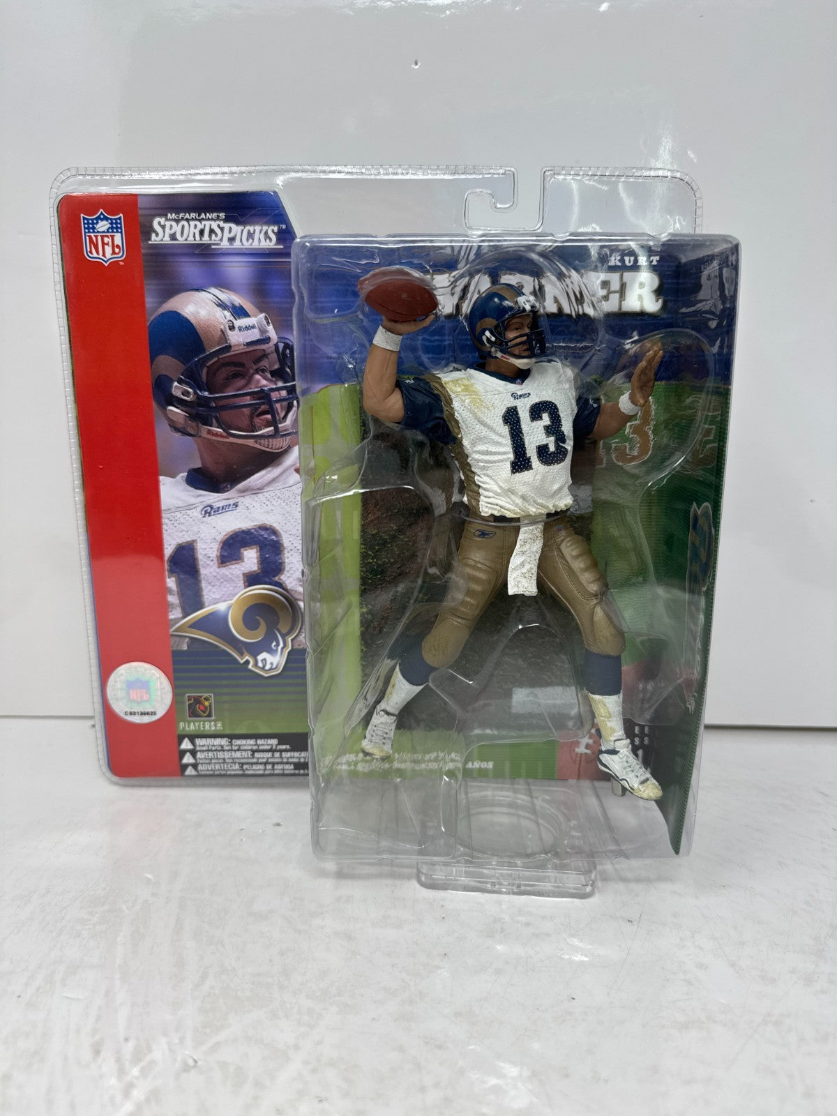 McFarlane NFL Kurt Warner St. Louis Rams Series 1 Figure