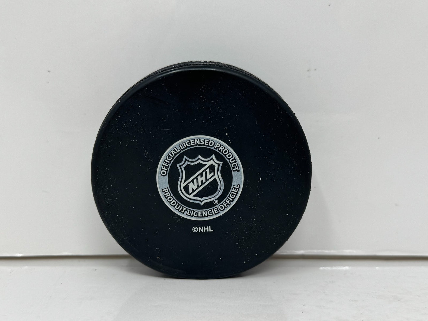 Jonas Gustavsson Toronto Maple Leafs Signed NHL Autograph Puck Silver Auto