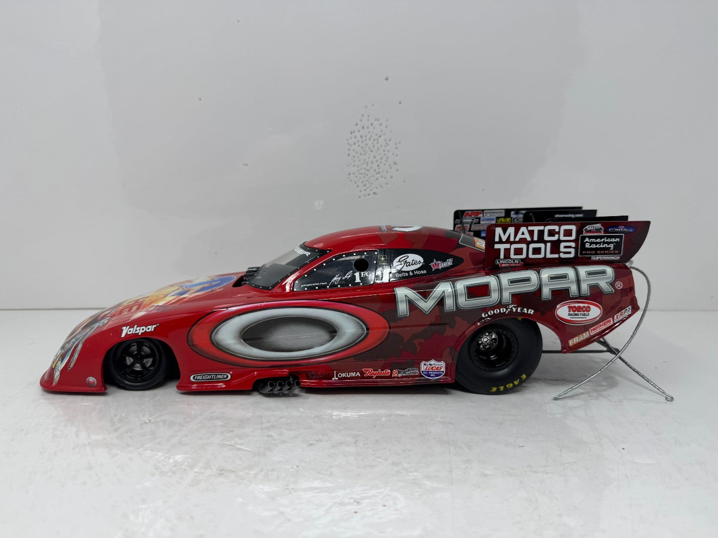Milestone Gary Scelzi NHRA Oakley Red Camo Dodge Stratus Funny Car 1:16 Scale