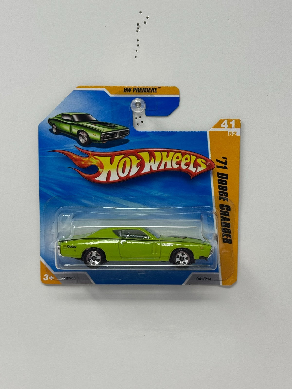 Hot Wheels Premiere 1971 Dodge Charger 1:64 Diecast Short Card Green