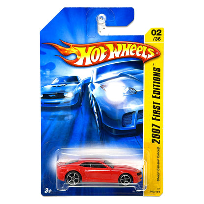 Hot Wheels 2007 First Editions Chevrolet Camaro Concept 1:64 Diecast Red V2