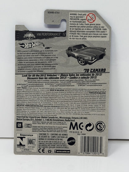 Hot Wheels HW Performance 1970 Chevrolet Camaro 1:64 Diecast Red
