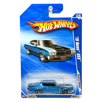 Hot Wheels Muscle Mania 1970 Buick GSX 1:64 Diecast Blue V2