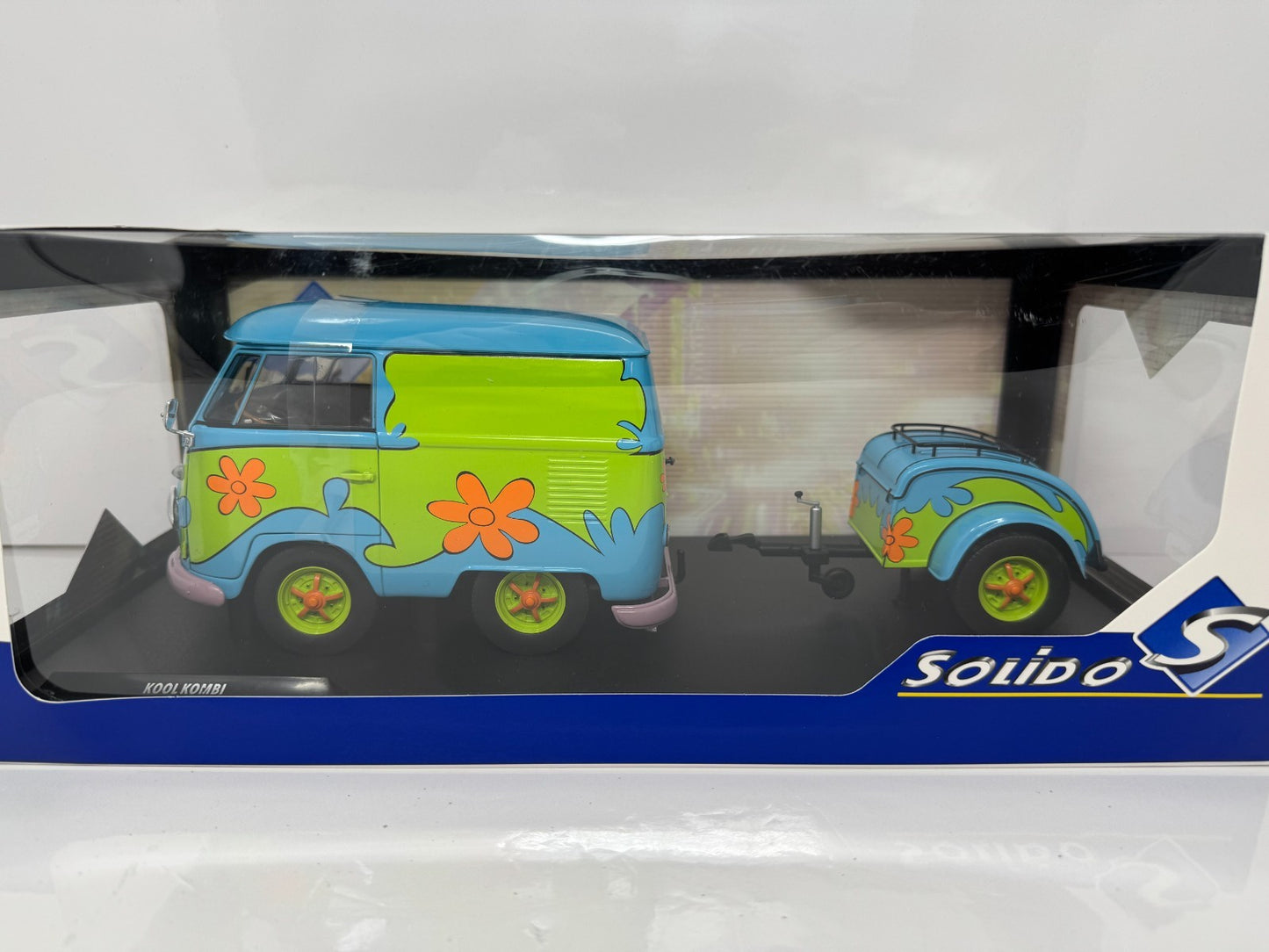 Solido Scooby-Doo Kool Kombi Mystery Machine Van & Trailer 1:18 Diecast