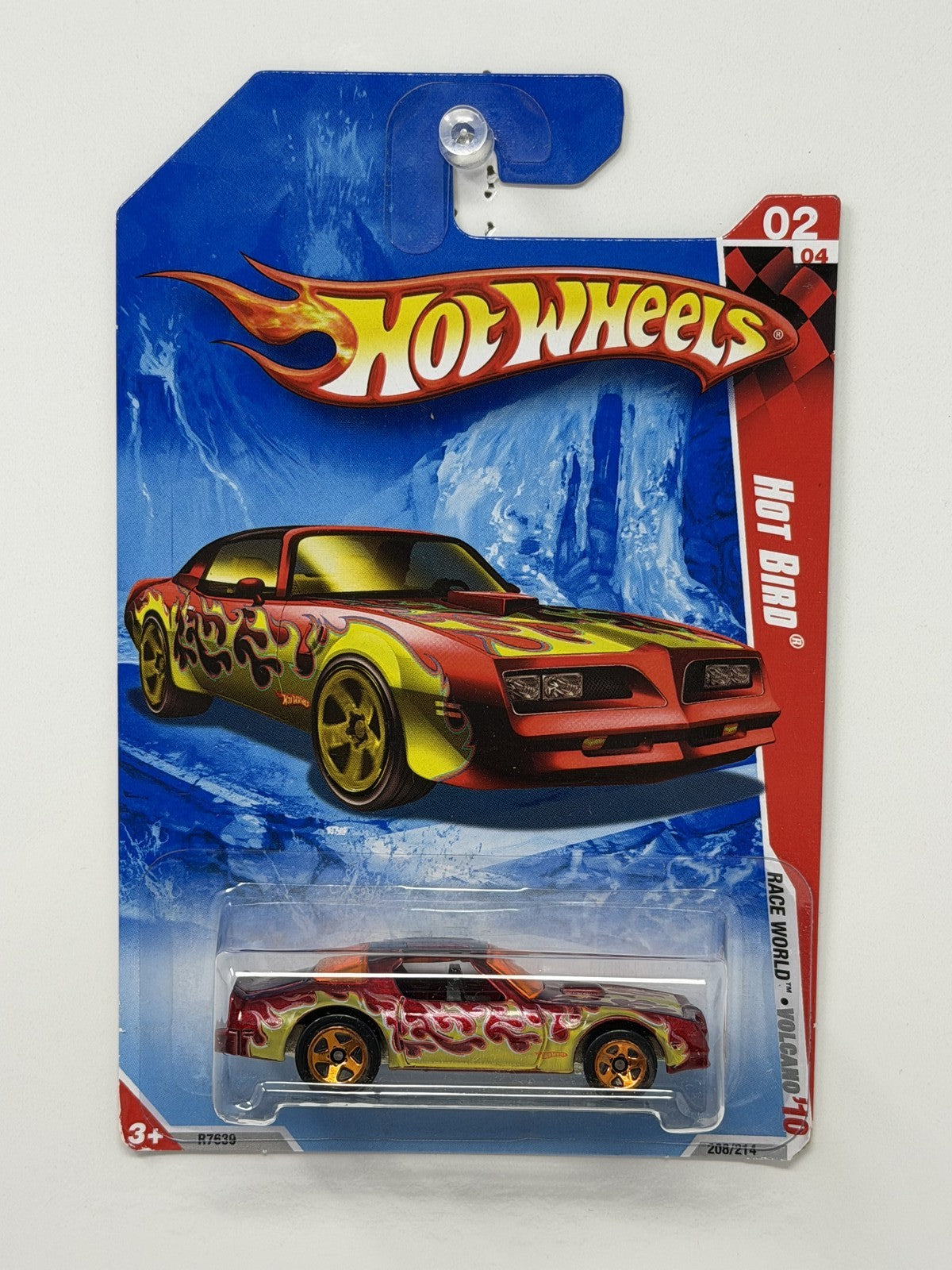 Hot Wheels Race World Volcano Pontiac Hot Bird 1:64 Diecast Red