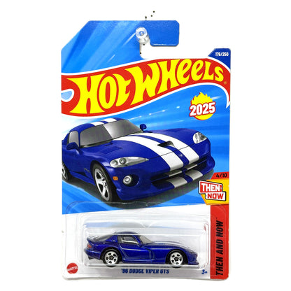Hot Wheels Then and Now 1996 Dodge Viper GTS 1:64 Diecast Blue