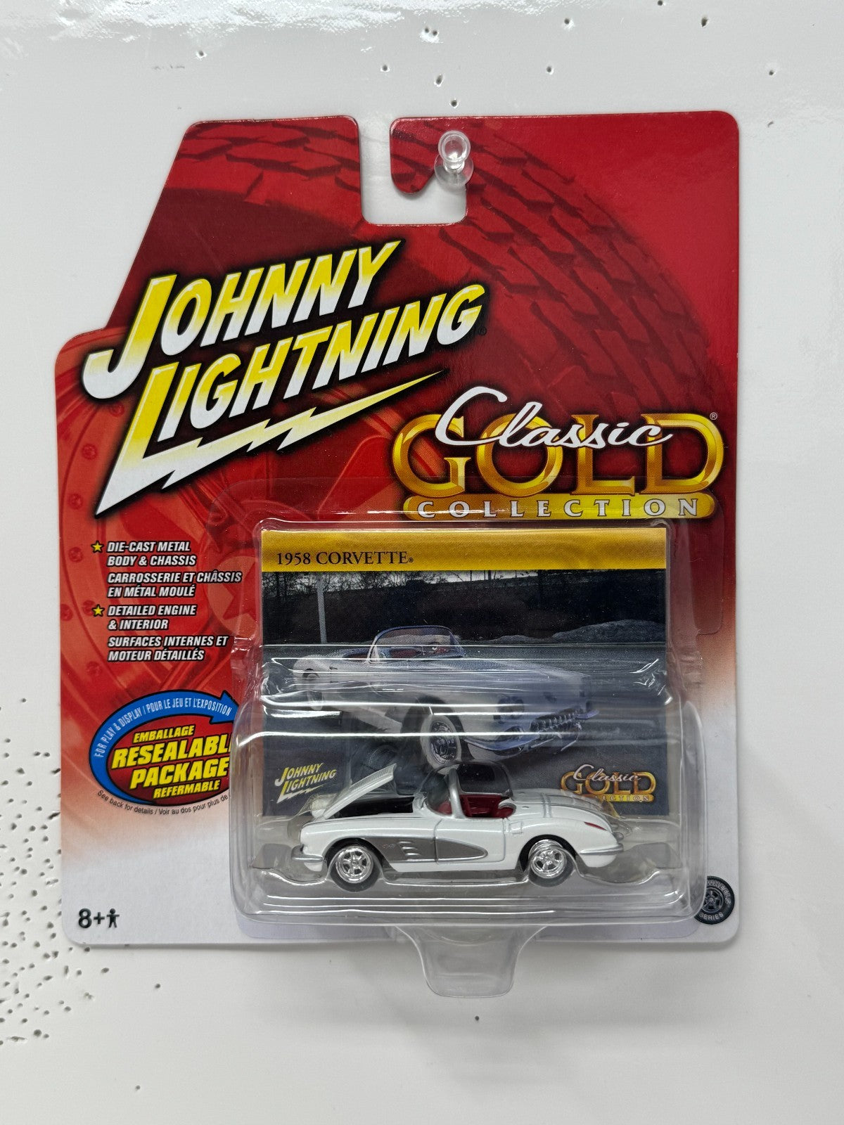 Johnny Lightning Classic Gold 1958 Corvette 1:64 Diecast