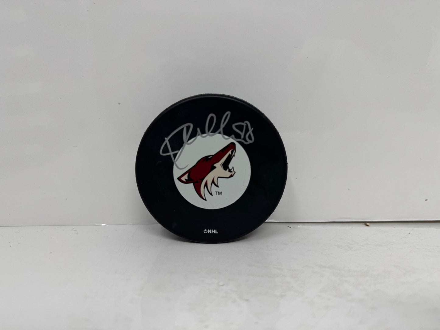 Peter Mueller Phoenix Coyotes Signed NHL Autograph Puck Silver Auto