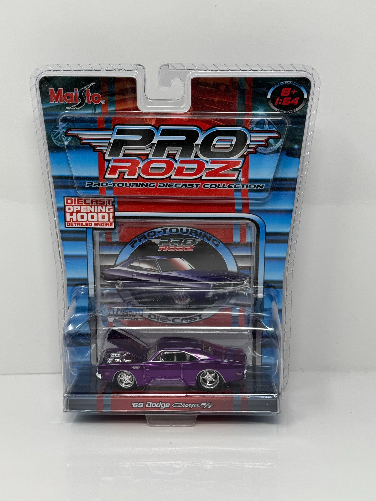 Maisto Pro Rodz 1969 Dodge Charger R/T Purple 1:64 Diecast