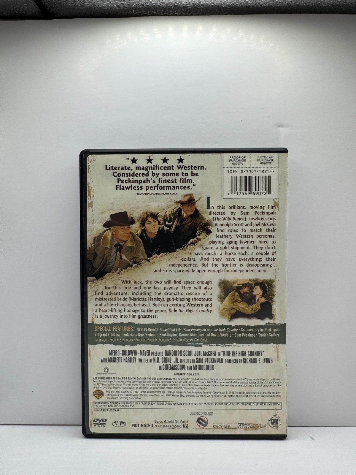 Ride the High Country (DVD) Randolph Scott Western