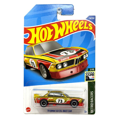 Hot Wheels Super Treasure Hunt 1973 BMW 3.0 CSL Retro Racers 1:64 Diecast STH