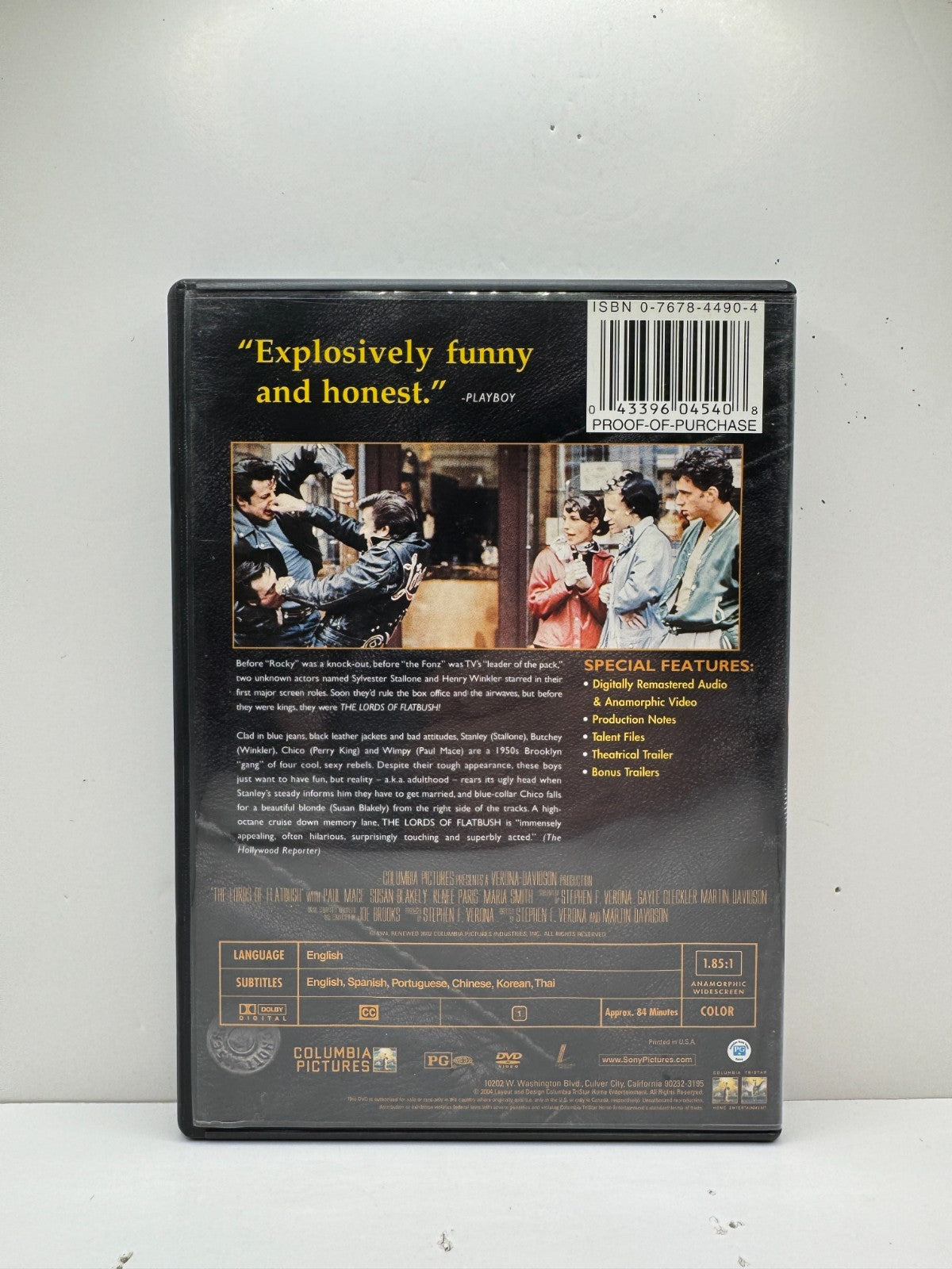 The Lords of Flatbush (DVD) Sylvester Stallone Drama