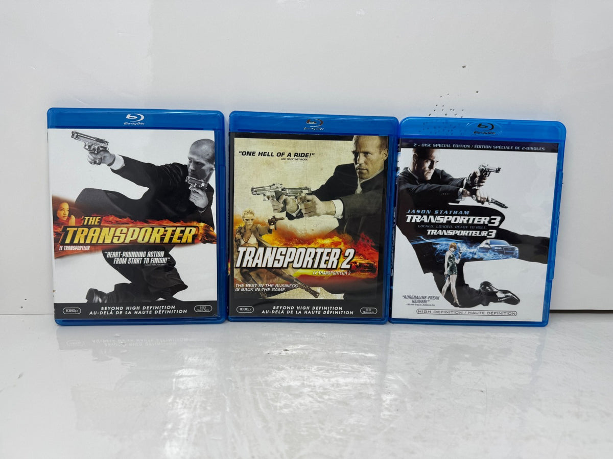 Transporter Action Transporter 1-3 Blu-ray Jason Statham Action Movie Collection Set ...