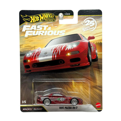 Hot Wheels Premium Fast & Furious 1995 Mazda RX-7 CHASE 1:64 Diecast