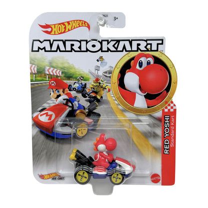 Hot Wheels Mario Kart Red Yoshi Standard Kart 1:64 Diecast