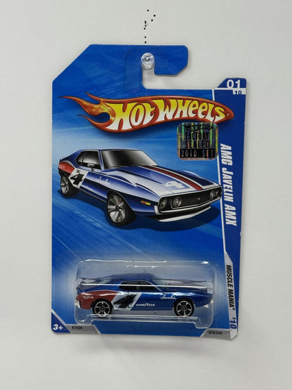 Hot Wheels Muscle Mania AMC Javelin AMX 1:64 Diecast Factory Sealed Blue