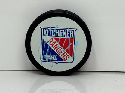 Nazem Kadri Kitchener Rangers Signed NHL Autograph Puck Blue Auto COA TNT