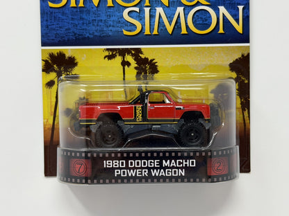 Hot Wheels Retro Entertainment Simon &amp; Simon 1980 Dodge Power Wagon 1:64 Diecast