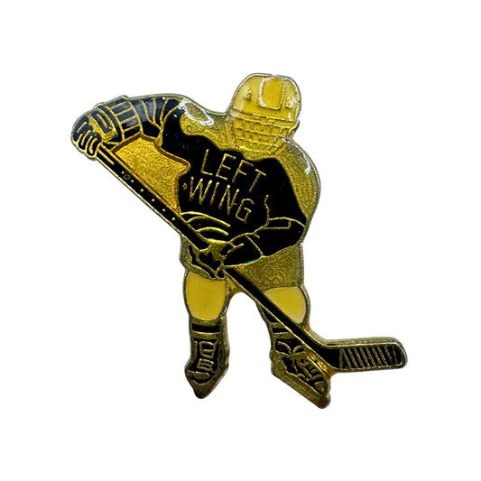 Left Wing Player NHL Hockey Lapel Pin