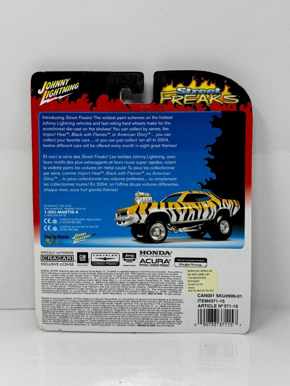 Johnny Lightning Street Freaks 1957 Chevy Nomad Zingers 1:64 Diecast