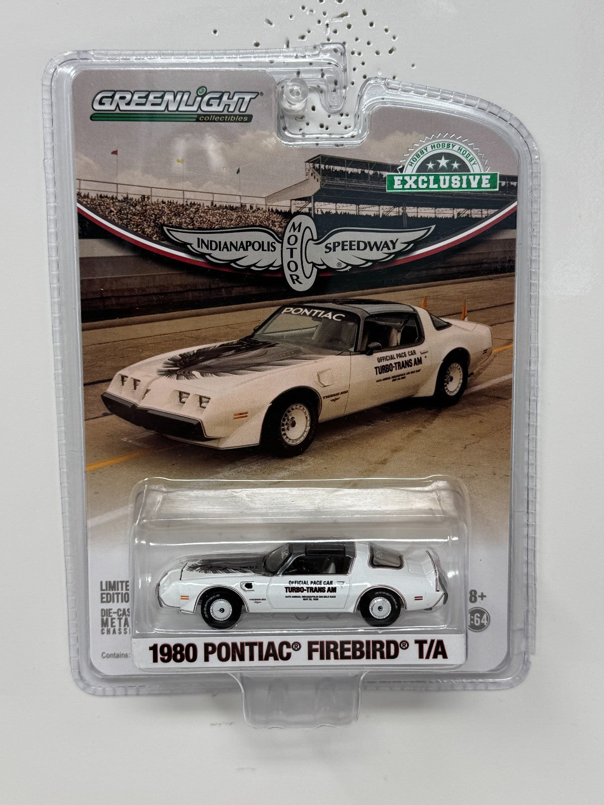 Greenlight Indianapolis Motor Speedway 1980 Pontiac Firebird T/A 1:64 Diecast