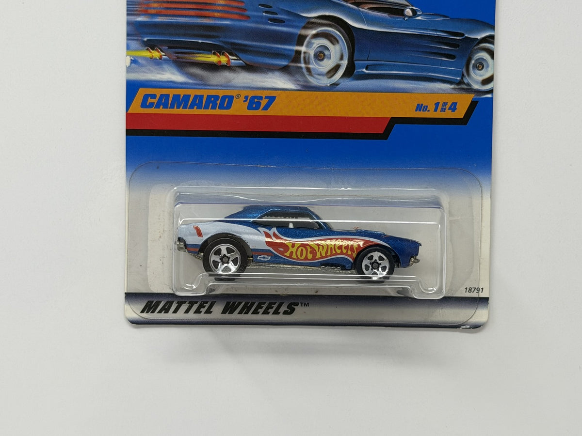 Hot Wheels Race Team Series IV 1967 Chevrolet Camaro 1:64 Diecast Blue
