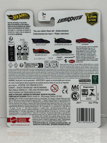 Hot Wheels Premium EuroSpeed Automobili Pininfarina Battista 1:64 Diecast