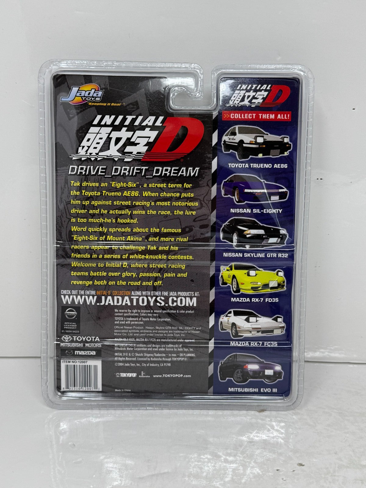 Jada Toys Initial D Toyota Trueno AE86 1:64 Diecast