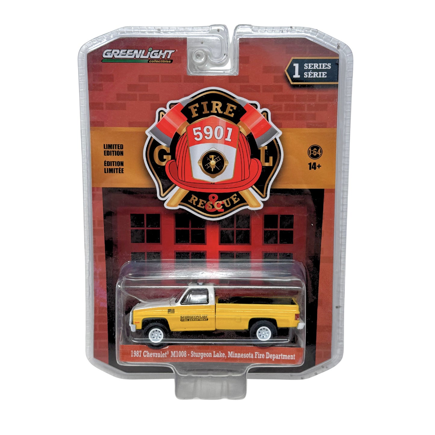 Greenlight Fire & Rescue 1987 Chevrolet M1008 1:64 Diecast