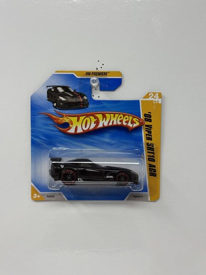Hot Wheels Premiere 2008 Dodge Viper SRT10 ACR 1:64 Diecast Black Short Card