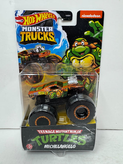 Hot Wheels Monster Trucks Michelangelo Teenage Mutant Ninja Turtles 1:64 Diecast