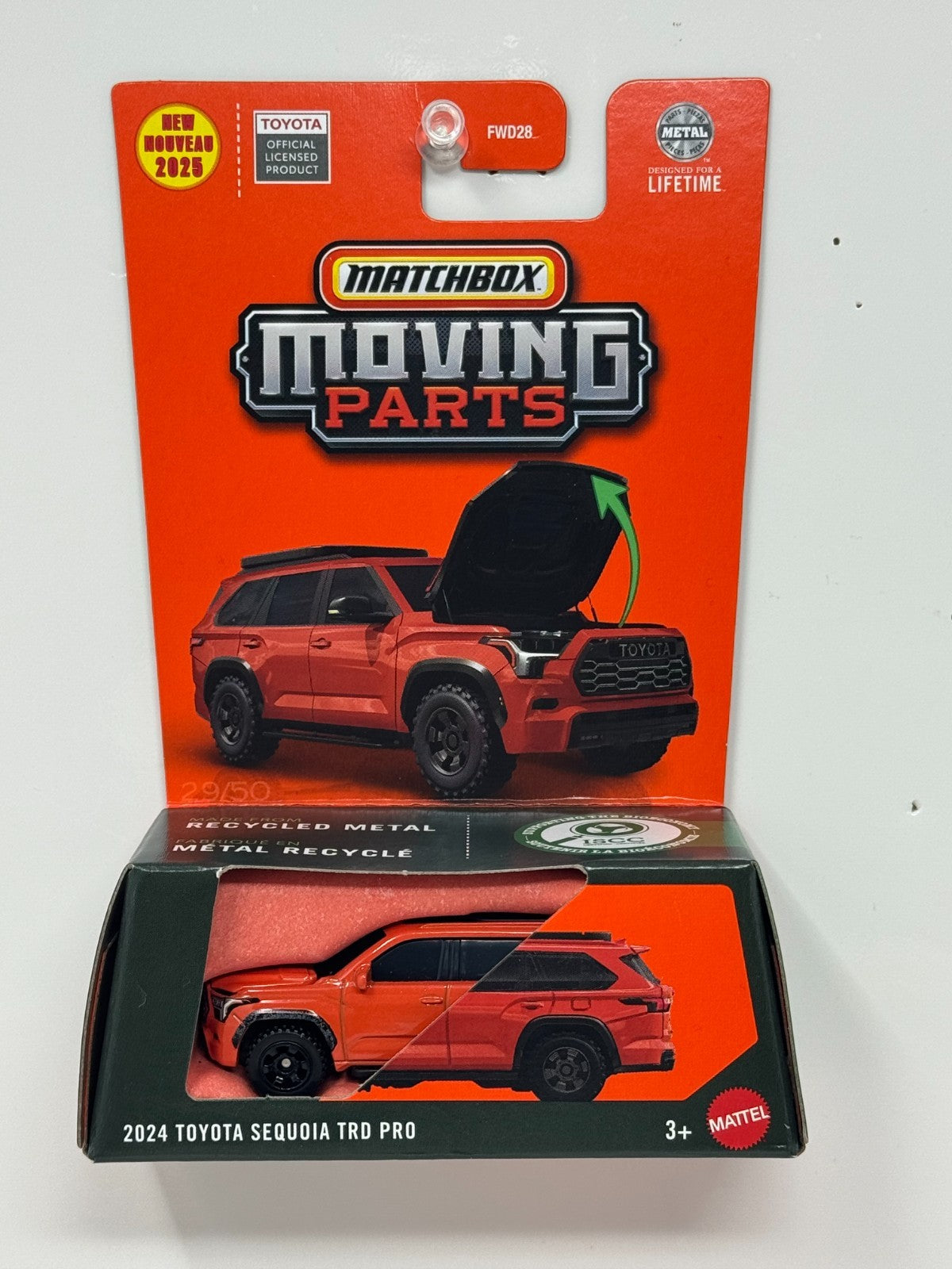 Matchbox Moving Parts 2024 Toyota Sequoia TRD Pro 1:64 Diecast