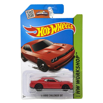 Hot Wheels Workshop 2015 Dodge Challenger SRT 1:64 Diecast Red