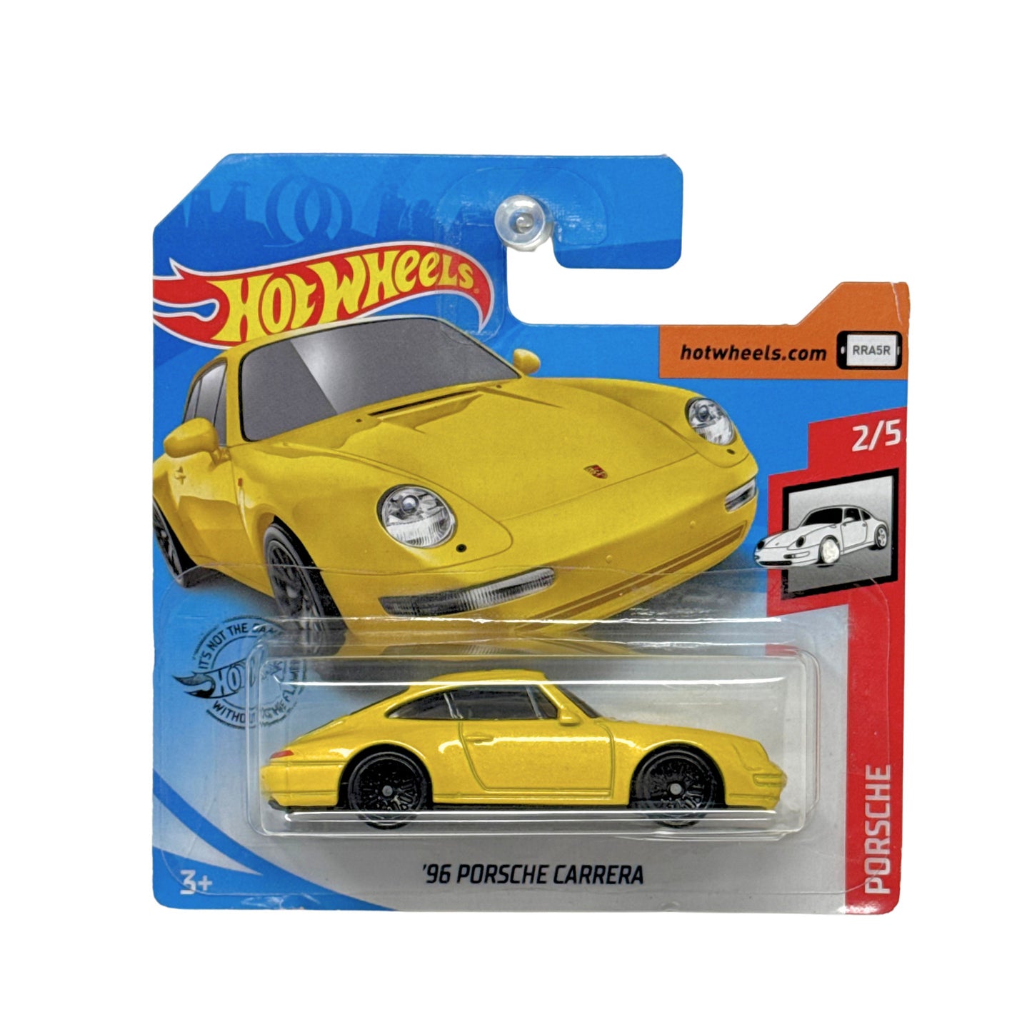 Hot Wheels Porsche 1996 Porsche Carrera 1:64 Diecast Short Card