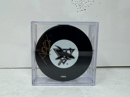 Al Iafrate San Jose Sharks Signed NHL Autograph Puck Gold Auto