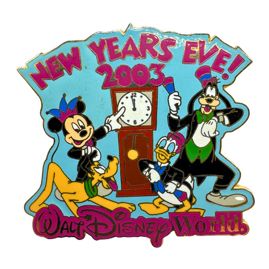 WDW Disney Mickey, Goofy & Donald New Years Eve 2003 Trading Pin DC1S5 LE 7500