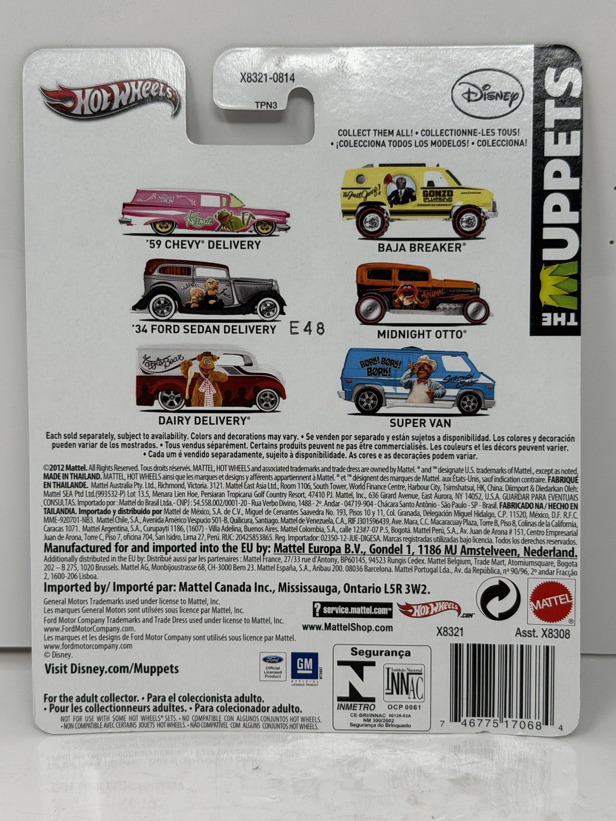 Hot Wheels The Muppets Gonzo Baja Breaker 1:64 Diecast Real Riders
