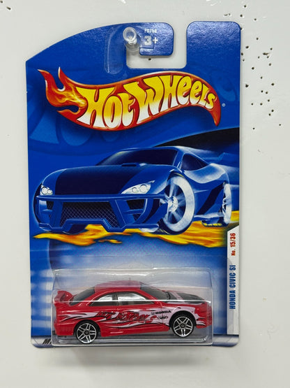 Hot Wheels Honda Civic Si 1:64 Diecast Red