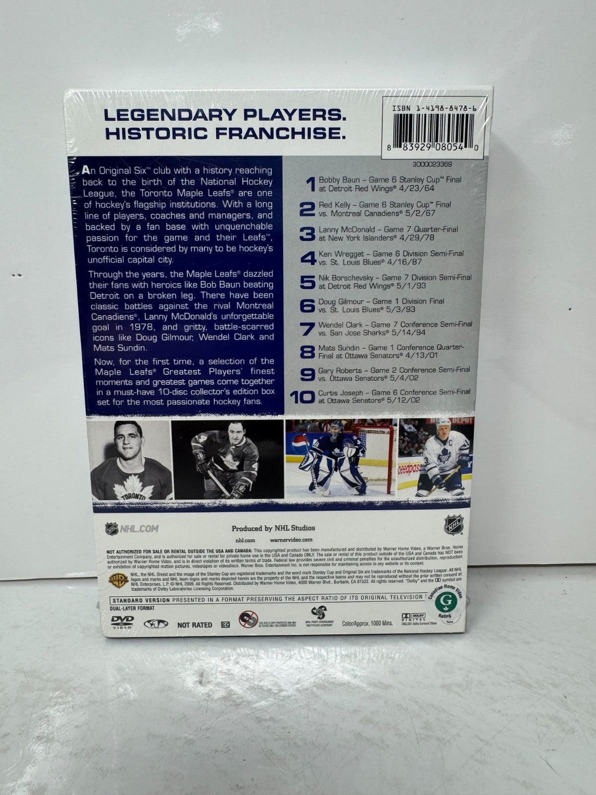 Toronto Maple Leafs (DVD) Sports Collector's Edition Brand New and Sealed!!!
