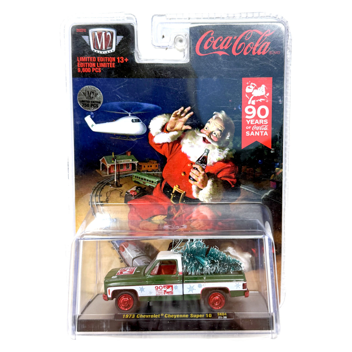 M2 Machines Coca-Cola Santa 1973 Chevrolet Cheyenne Super 10 CHASE 1:64 Diecast