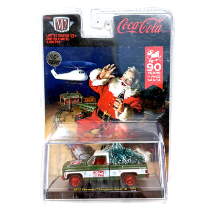 M2 Machines Coca-Cola Santa 1973 Chevrolet Cheyenne Super 10 CHASE 1:64 Diecast
