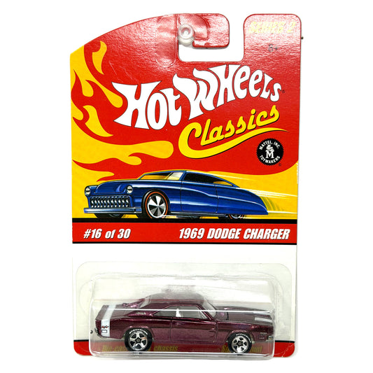 Hot Wheels Classics Series 2 1969 Dodge Charger Spectraflame 1:64 Diecast Purple