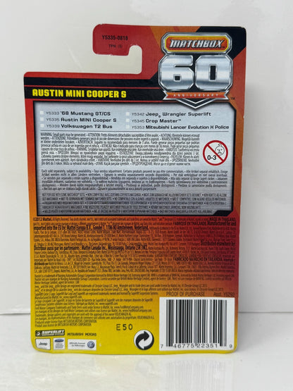 Matchbox 60th Anniversary Austin Mini Cooper S 1:64 Diecast