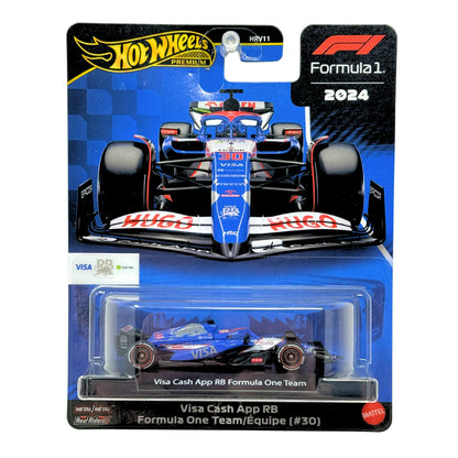 Hot Wheels Premium Formula 1 Visa Cash App RB F1 Team #30 1:64 Diecast